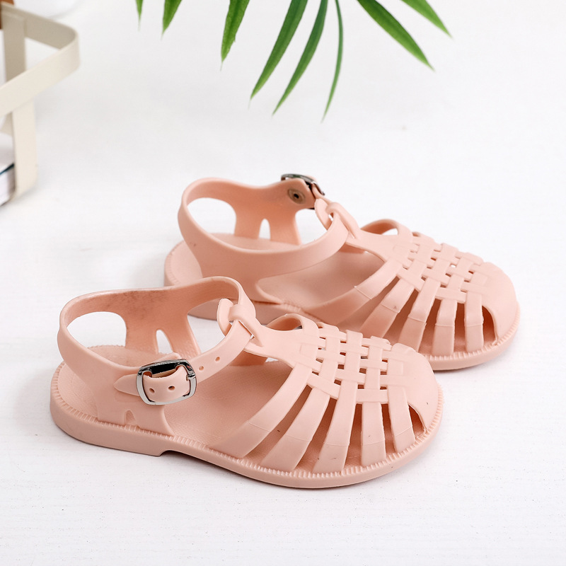 Sandaler Dame Sommer Koreanske Baby Barn Hullsko 2024 Nye Jente Single_voghion.com