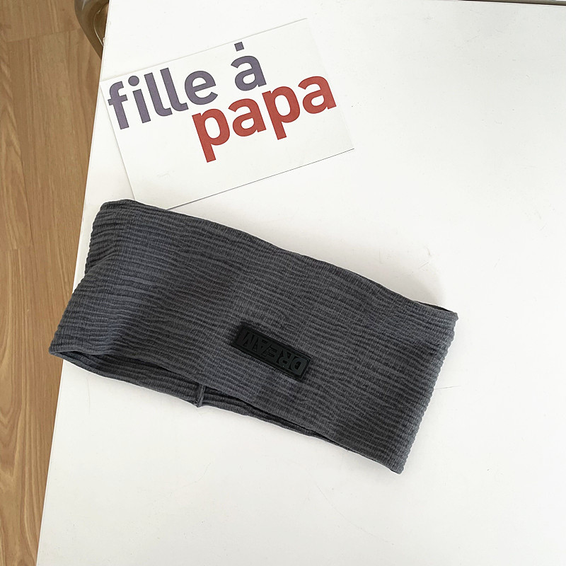 Verano delgado correa de pelo para mujeres suave y cómodo estilo coreano inins viento amplio borde lavar la cara correa de pelo letras sólidas adornos para el pelo