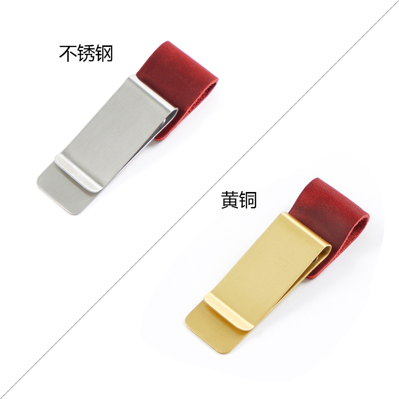 Crazy Horse leather red [stainless steel]]