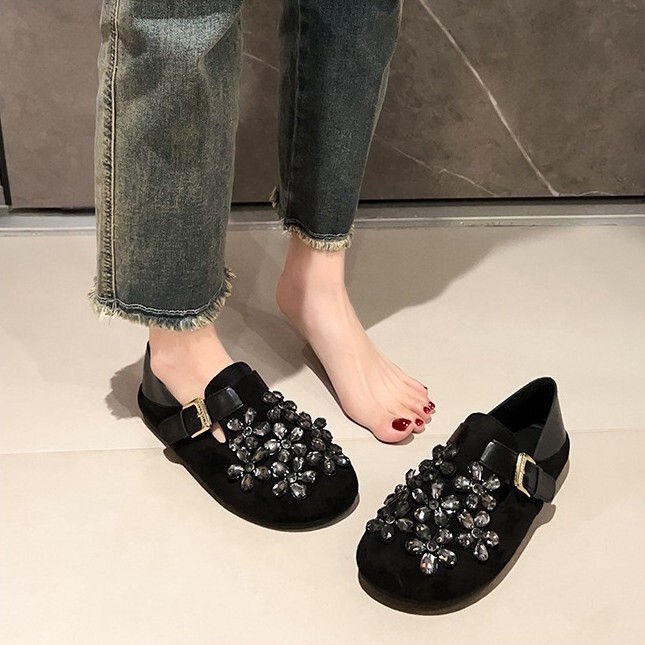 2026 New Model Round-Toe Slip-On Birkenstock Shoes with Internal Height Increase, Full Coverage, Rhinestones, and Soft Sole for Women A7-1 2026 New Model Round-Toe Slip-On Birkenstock Shoes with Internal Height Increase, Full Coverage, Rhinestones, and Soft Sole for Women A7-1
