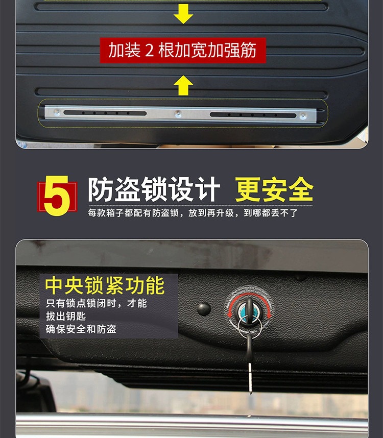 Suitable for universal roof luggage boxes for SUVs, Boyue, T-Roc, Tiguan, Aion Y, car travel luggage racks, off-road fixed luggage racks