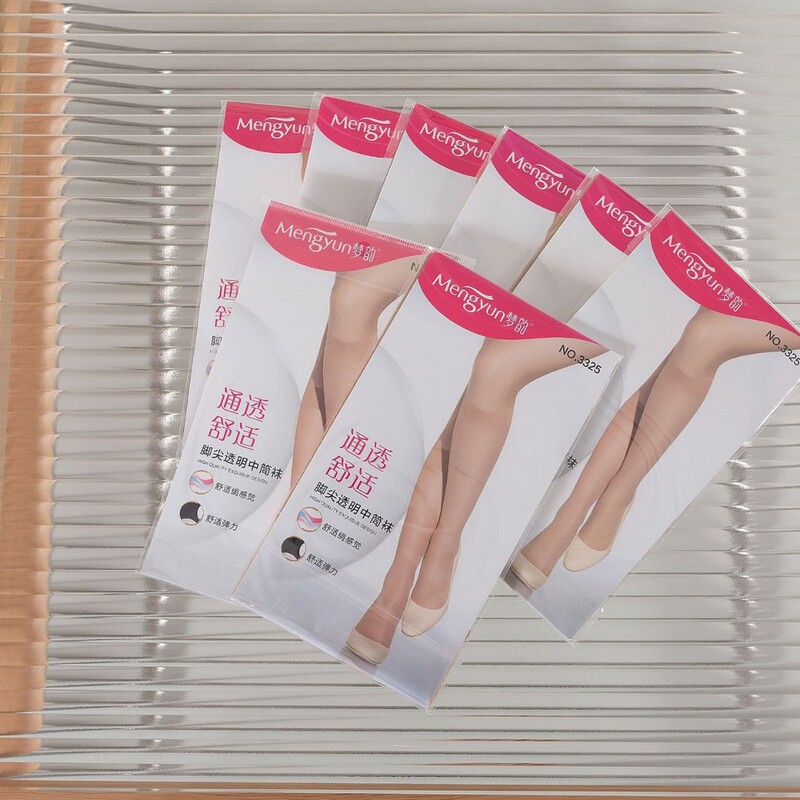 Mengyun 3326 Mid-tube Silk Stockings Anti-hook Silk Ultra-thin Transparent Summer JK Black Silk Non-slip Cuff Socks for Women Japanese Style 3325