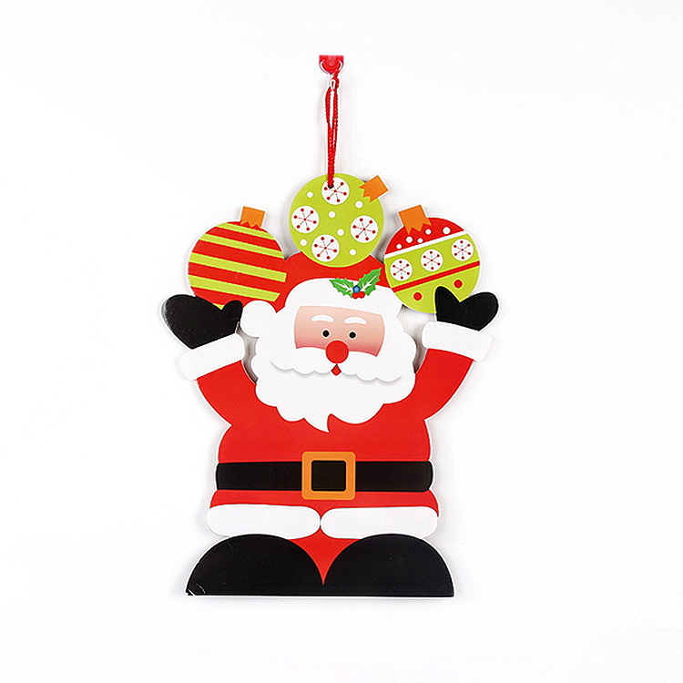 Nueva tarjeta de letras de Feliz Navidad Merry Christmas tablero de espuma suministros de decoración de Navidad colgante número de casa