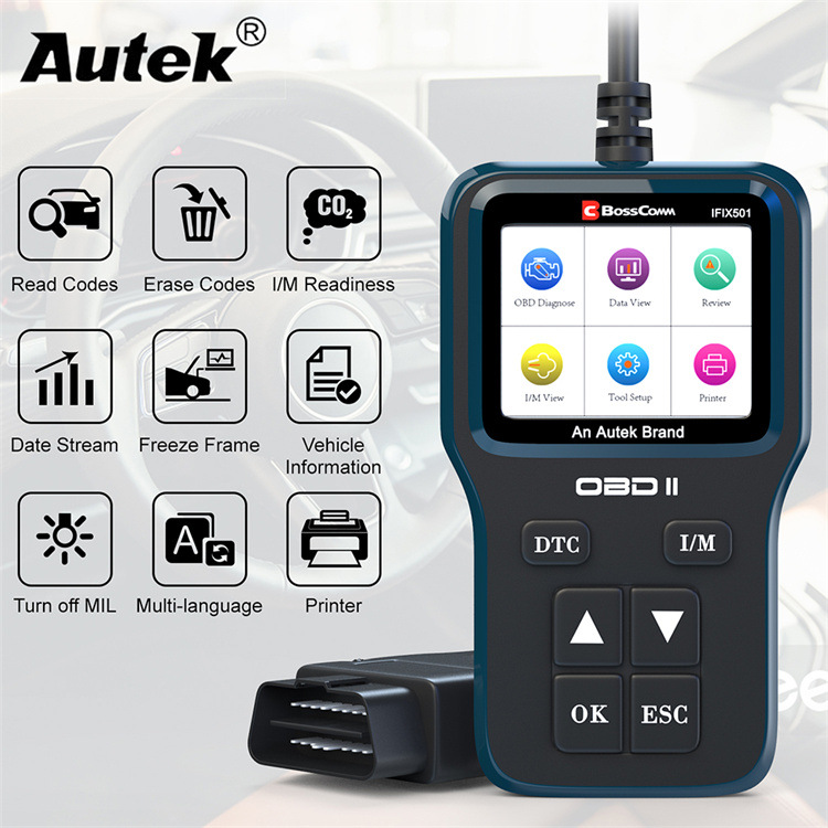 Autek IFIX501汽车发动机故障诊断检测仪汽车解码器 OBD2汽车诊断