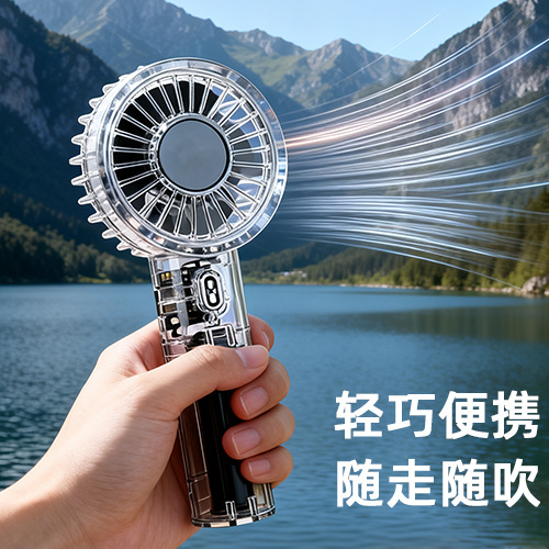 Mini ventilador portátil portátil de larga duración USB recargable pequeño ventilador de escritorio al aire libre