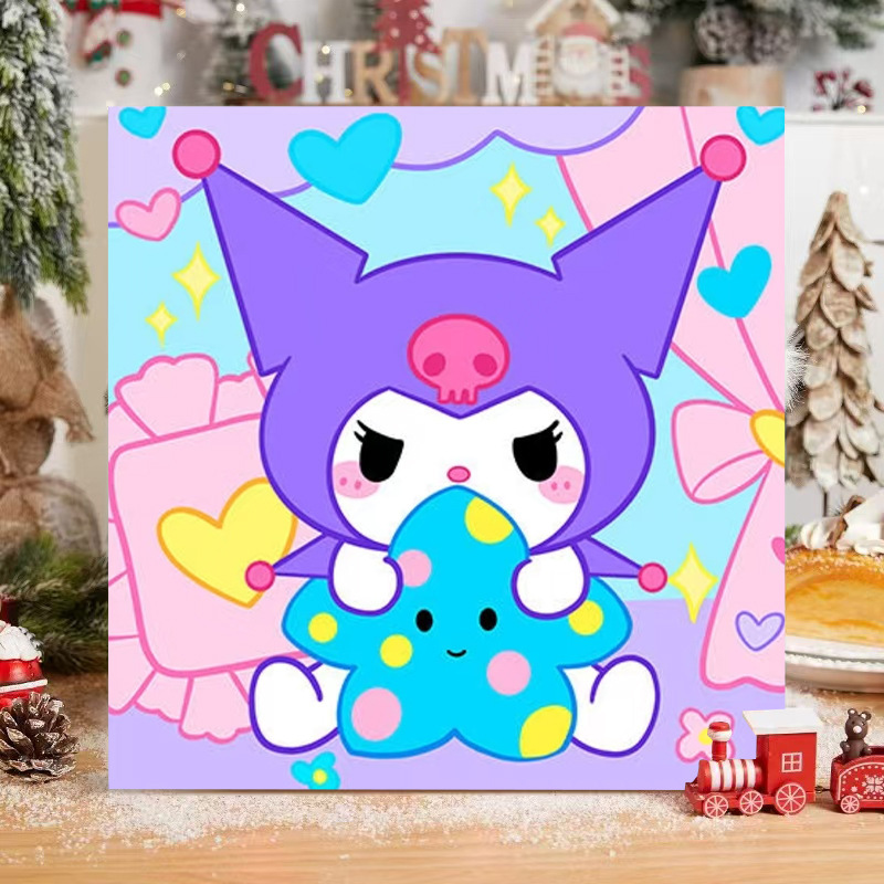 サンリオデジタル油絵 diy 手描きカラーリングクロミメロディー漫画かわいい装飾画メーカー卸売|undefined