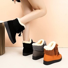 韩版雪地靴女2025秋冬季新款百搭学生女棉鞋ins短筒加绒保暖短靴
