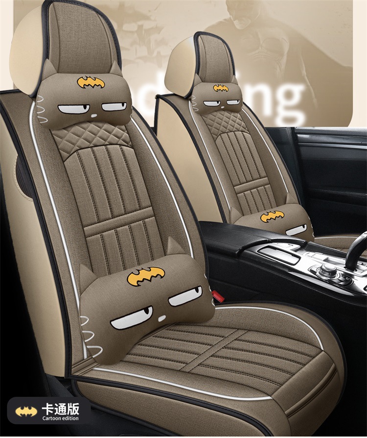 New All-Inclusive Linen Four-Season Cushion Car Seat Cushion Seat Cushion Cover Manufacturer Dropshipping Amazon