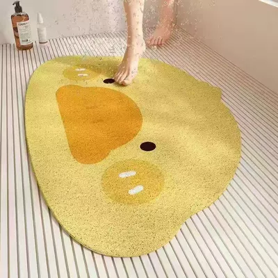 Mat, Wear-Resistant, Easy to Clean Avtomobil döşəmə paspasları - little-yellow-duck-4060-silk-circle