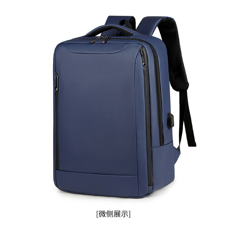 Nuevas mochilas de negocios transfronterizas USB mochila de computadora impermeable para hombres mochila de estudiantes de tela de Oxford de gran capacidad