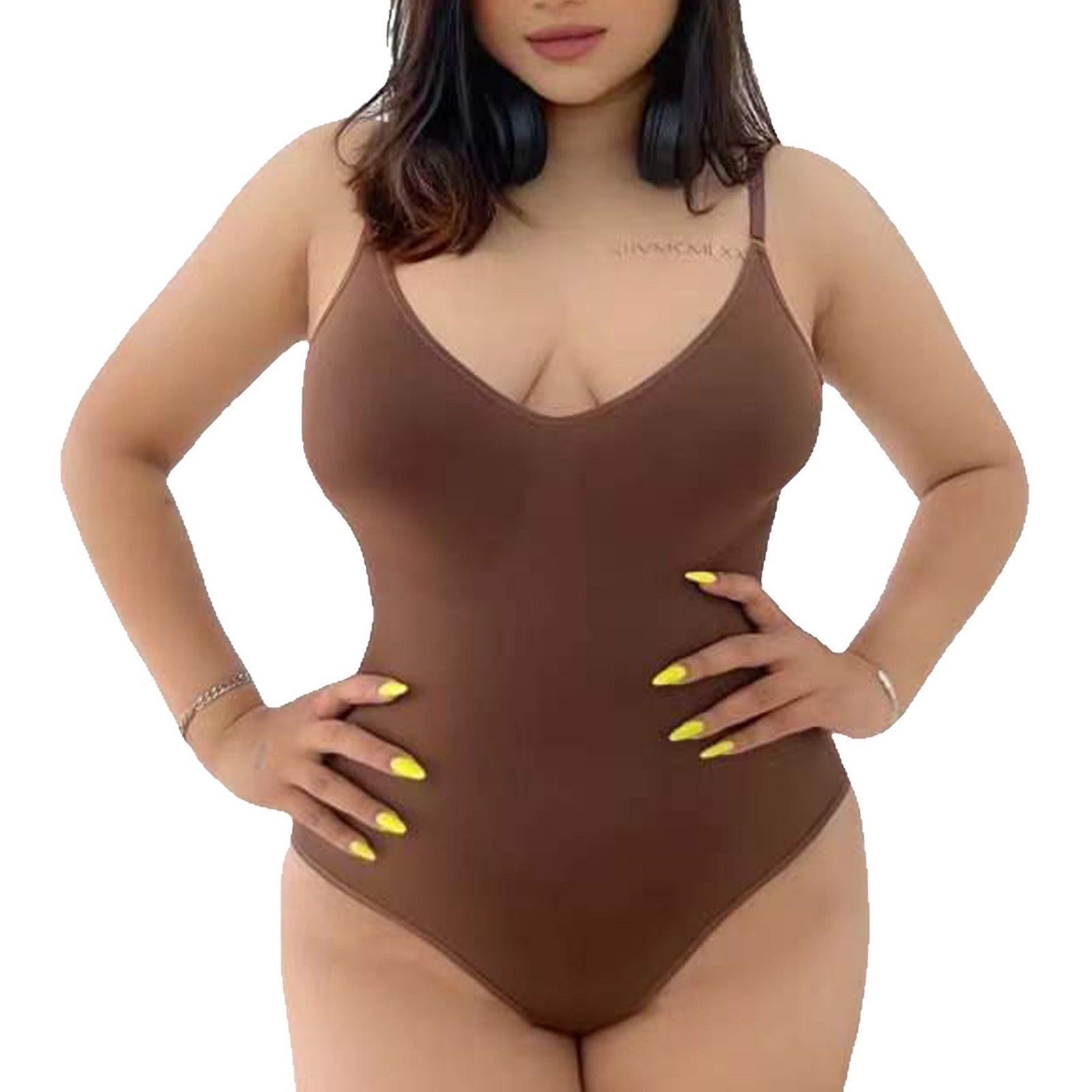 Cross-Border Buttoned Seamless One-Piece Body-Shaping Garments, Large Size Body-Shaping, Tummy-Tightening, Waist-Lifting, Butt-Lifting, Shaping Slimming Garments, Corset