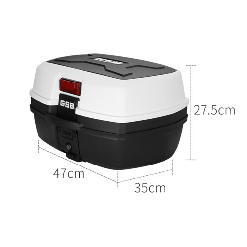 Motorcycle rear trunk large capacity universal electric scooter rear storage box battery bike large tail box iron bottom plate