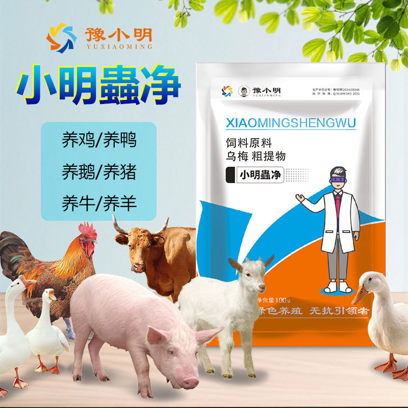 养鸡虫净正品鸡鸭鹅家禽猪牛羊打虫净内外双驱寄生虫蛔虫绦虫线虫