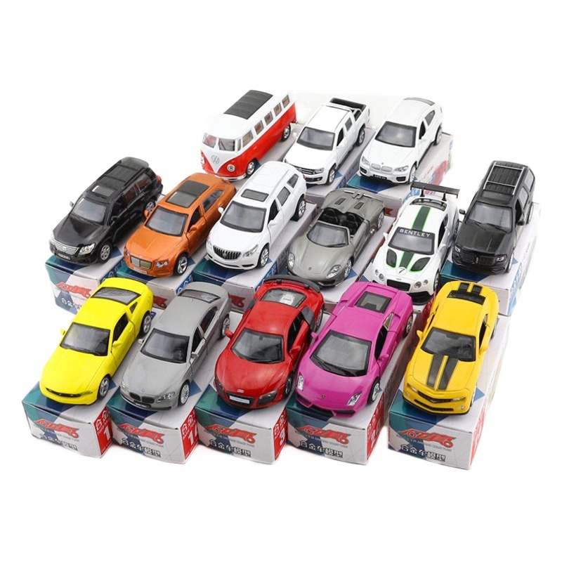 83 colores de aleación de ámbar 1:43 caja de fósforos bolsillo coche Mercedes-Benz Audi Volkswagen juguetes para niños modelo decoración