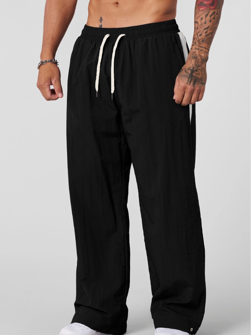 Pantalones deportivos y de ocio para hombres en primavera y otoño pantalones largos de algodón, arena de cáñamo, lavado de aire, flexibilización, tubo recto, pantalones de trapeador de colores transfronterizos europeos y estadounidenses