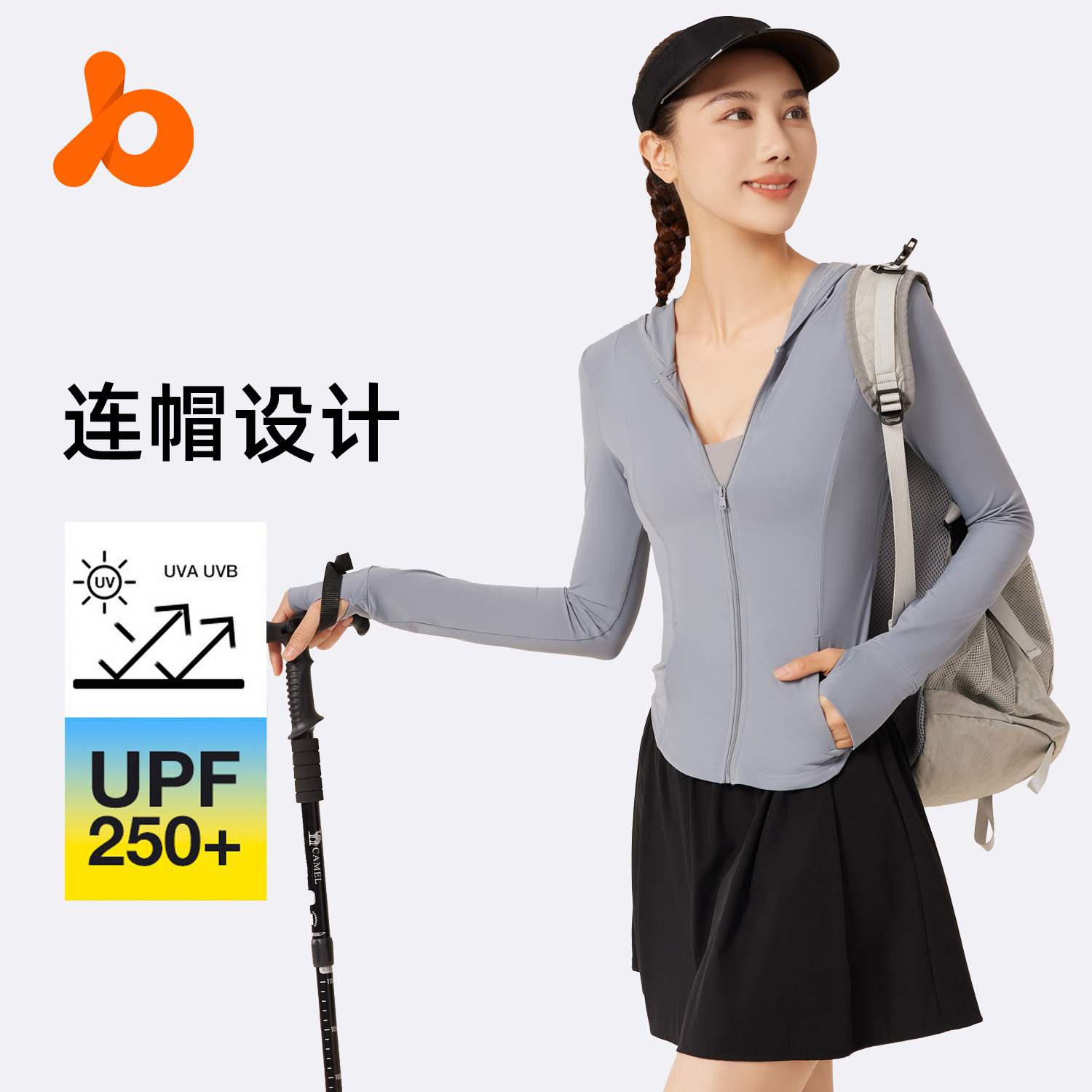 Juyitang verano protección UV protección solar abrigo fino al aire libre de secado rápido ropa de piel con capucha abrigo de protección solar