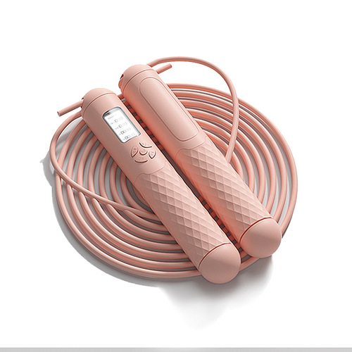 Cordless skipping rope, professional fitness and sports skipping rope, wholesale weight-bearing weight ball, special fat-burning intelligent electronic counting skipping rope