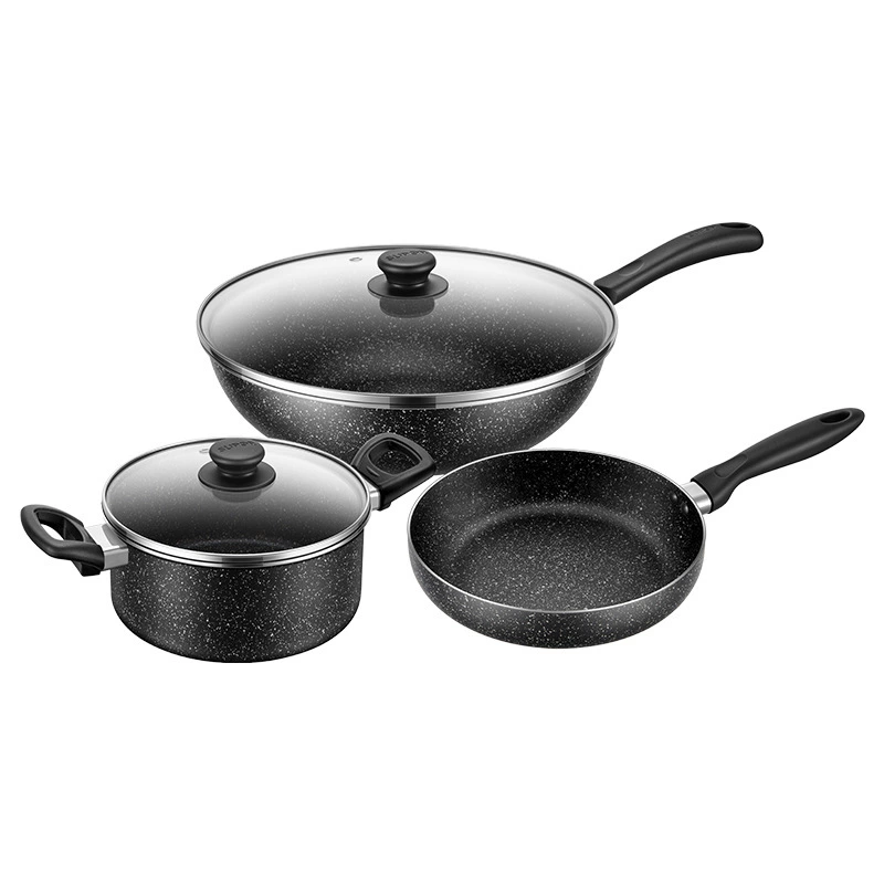 Набор кастрюль Supo Star Star Stone Stone Stone Stock Pot Stir -Stir -Stir -Stir -fried Pot Soup Soup Pot Deepen the Pot -type wear -resistant and durable