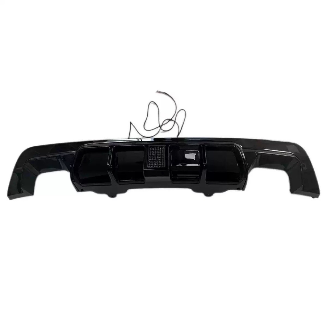 Suitable for 05-09 Bmw 5 Series Tail Lip E60 Modified Mp Model with Lighted Rear Lip Carbon Pattern Rear Spoiler Small Surround