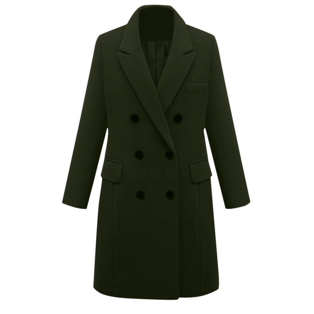 Women's Clothing Autumn and winter new large size woolen coat for women, multi color, medium and long style, Nizi coat_ipsvogv.com