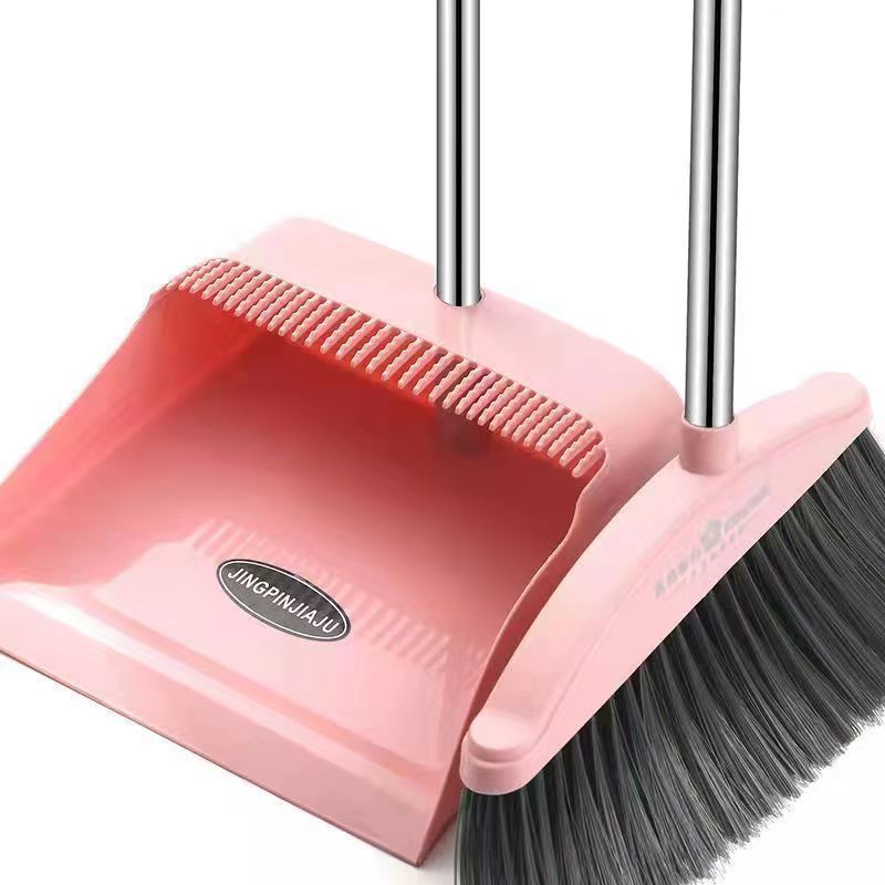 ほうきとちりとりのセット、家庭用モップ、柔らかい毛で耐久性があり、髪がくっつかない掃除用ほうき、ちりとり、卸売|undefined