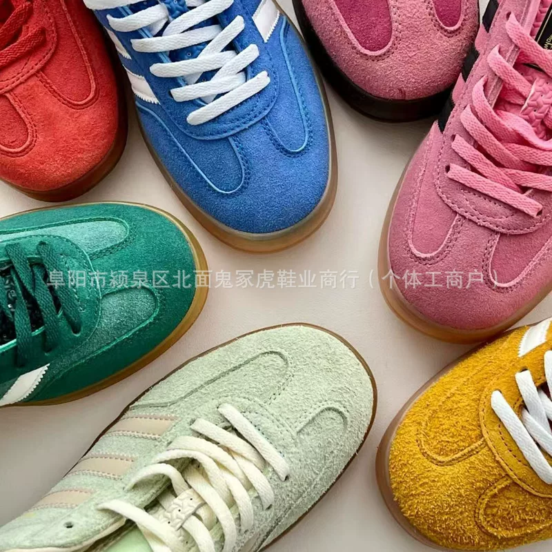 Кроссовки в стиле Gazelle/Campus, замш/велюр, множество цветов, размеры 35–45