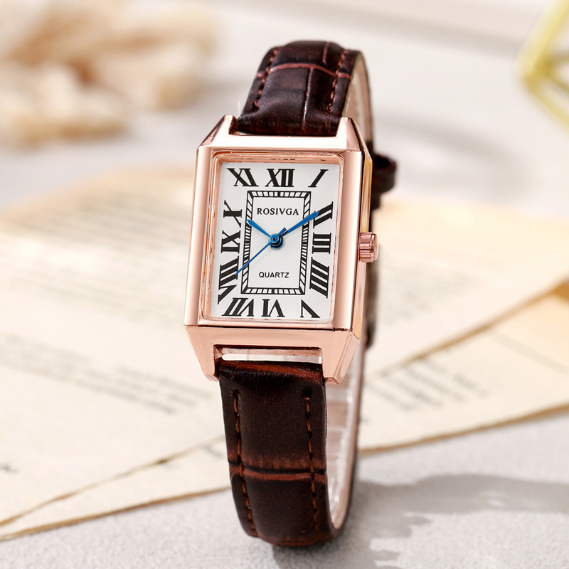 Cross-border Explosions Square Women's Watch Women's Style Niche Design Middle Ages Fashion Student Party Belt Guangzhou Wrist Watch