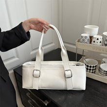 复古菜篮子小包手提包水桶包女2025秋冬单肩斜挎包时尚百搭pu包包