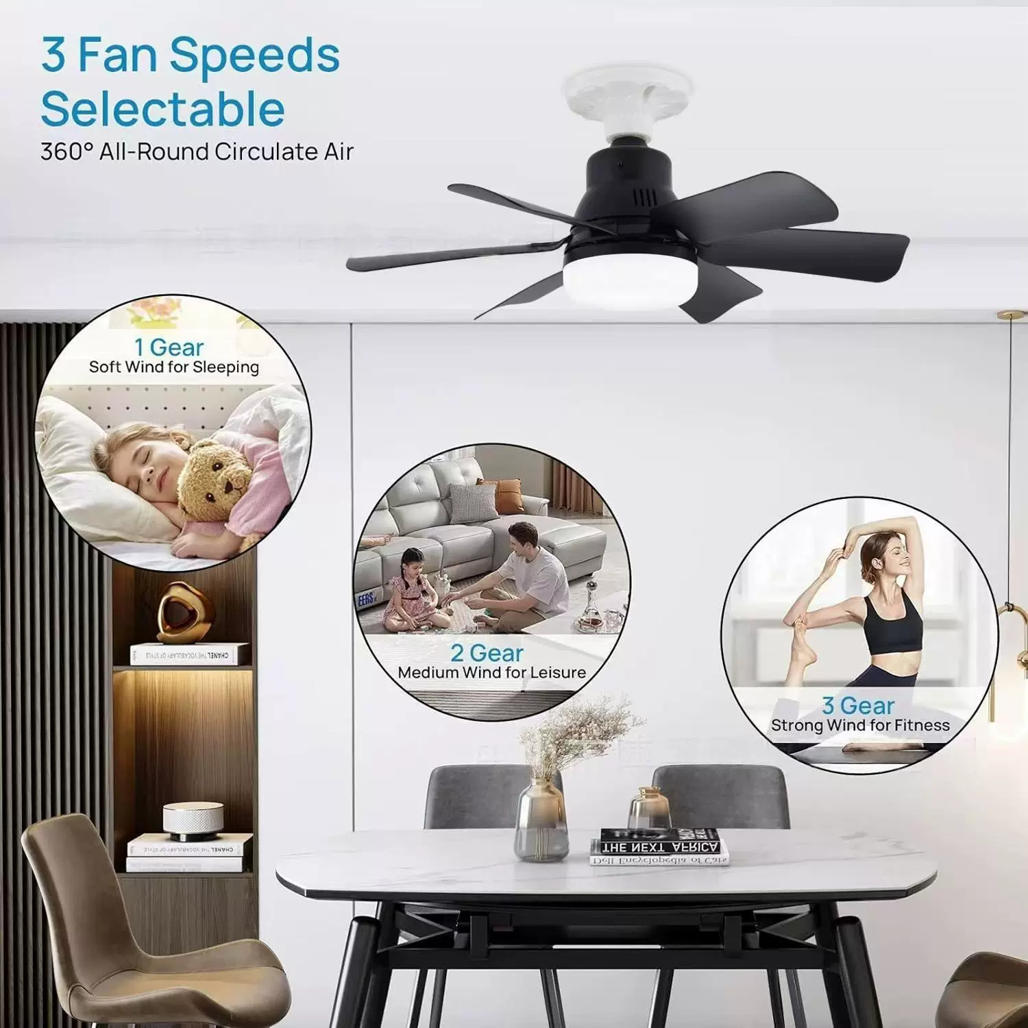 Smart air fan for bedroom, (Cross-border trading)