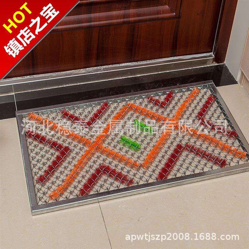 供应圆边不锈钢脚踏网 、镀锌脚踏网、钢丝网地垫