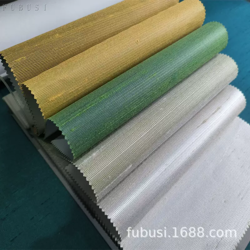 高端真丝墙布双宫竹节纹客厅卧室素色简约壁布全屋桑蚕丝窄幅1.37