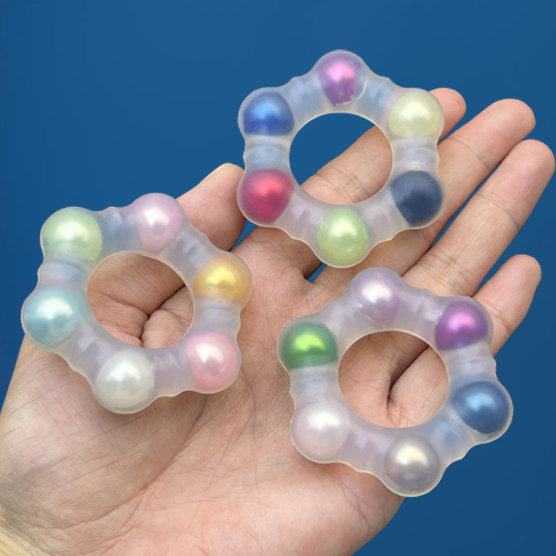 Luminous Liquid Silicone Locking Ring, Manual Delay Cock Ring for Men — detail image 11