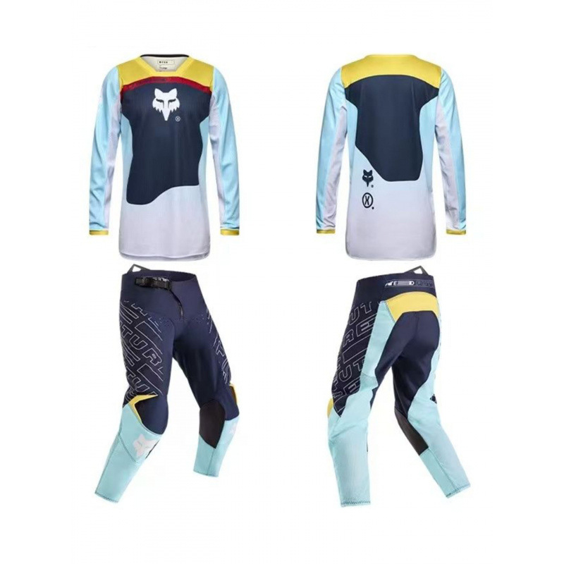 Fox Head Downhill Suit Mountain Bike Cycling Suit Men's and Women's Suit Moisture-Wicking Off-Road Motorcycle Racing Suit Street Bike
