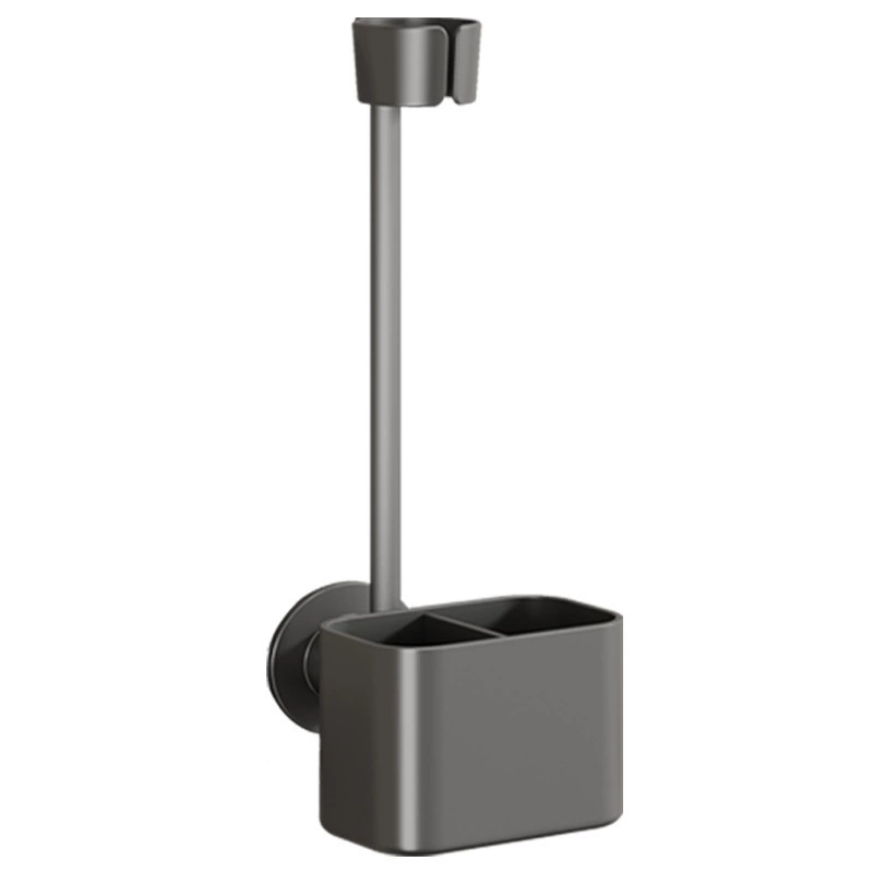 Lazy hair dryer rack hand-free bathroom hair dryer wall-mounted storage stand punch-hole-free to hold hair dryer