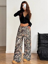 Y 11254 Elastic Camouflage Print Pants �Բ�ӡ�����ȿ� �羳��