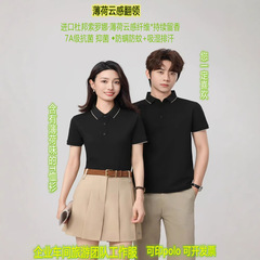 夏の新ミントフレーバー Tシャツポロ広告シャツ半袖作業服企業チームウェア旅行プロモーション服