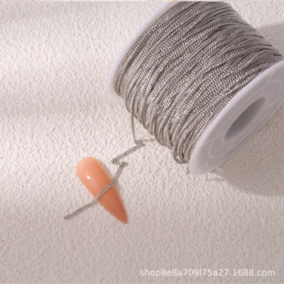 jewelry wholesale nail accessories – Dırnaq bəzəkləri - 12-white-k-color-one-roll-about-95m