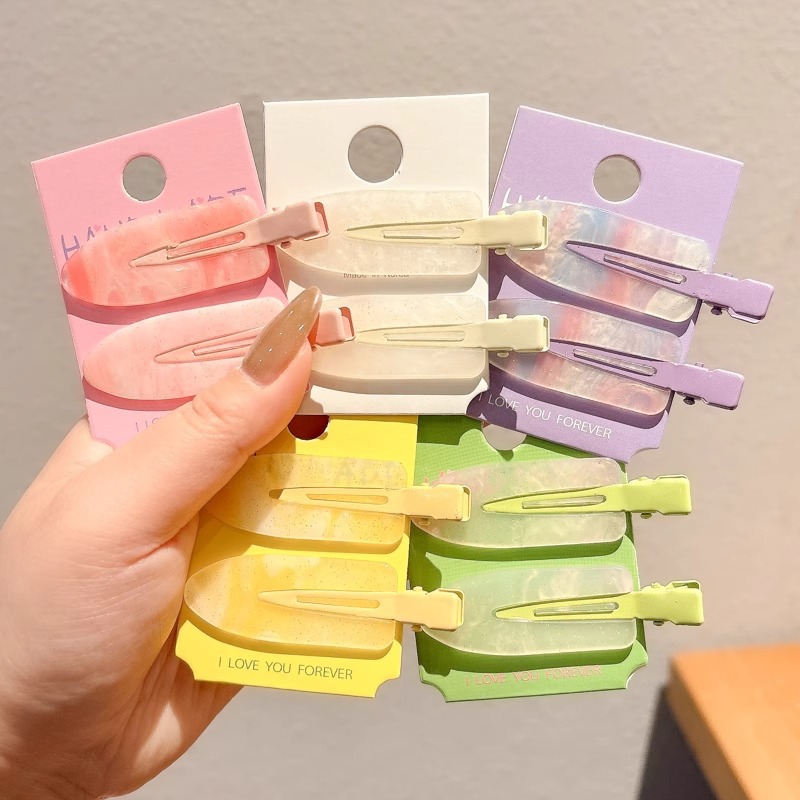 Pequeña broca de pelo fresca sin marcas de verano dulce broca de cabello de color broca de cabello rotura broca lateral broca de cabello adornamiento de mujer