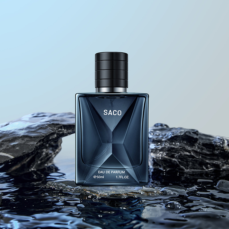 SACO fragancia con Vida Azul perfume de los hombres fragancia fresca y duradera Gu Long Fragancia ligera 50ml fábrica al por mayor image 4
