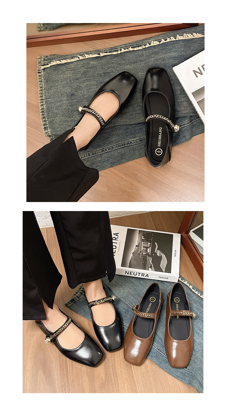 Dames pumps in franse stijl met blokhak en gespsluiting_voghion.com