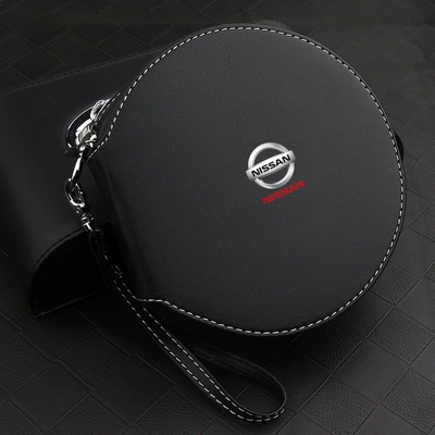 Box, In-Car Cd Holder, Volkswagen | Multimediya və saxlama aksesuarları - nissan-round-cd-case-silk-screen-logo-edition
