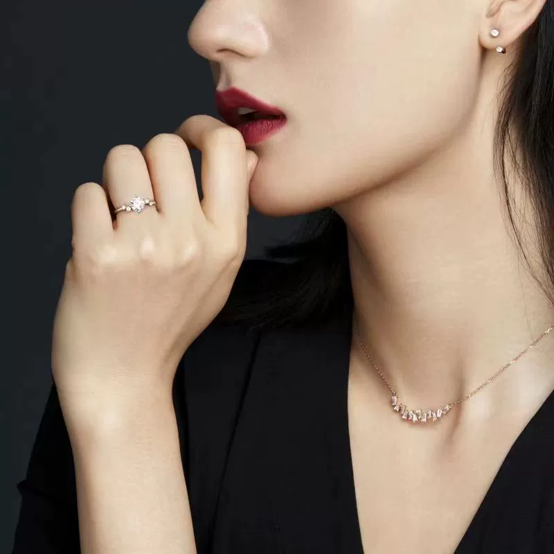 50 баллов Симуляция Diamond кольцо женское Xiao Xinghe Mozangstone предложение, запуск, гидинозное серебро оптом одно изделие