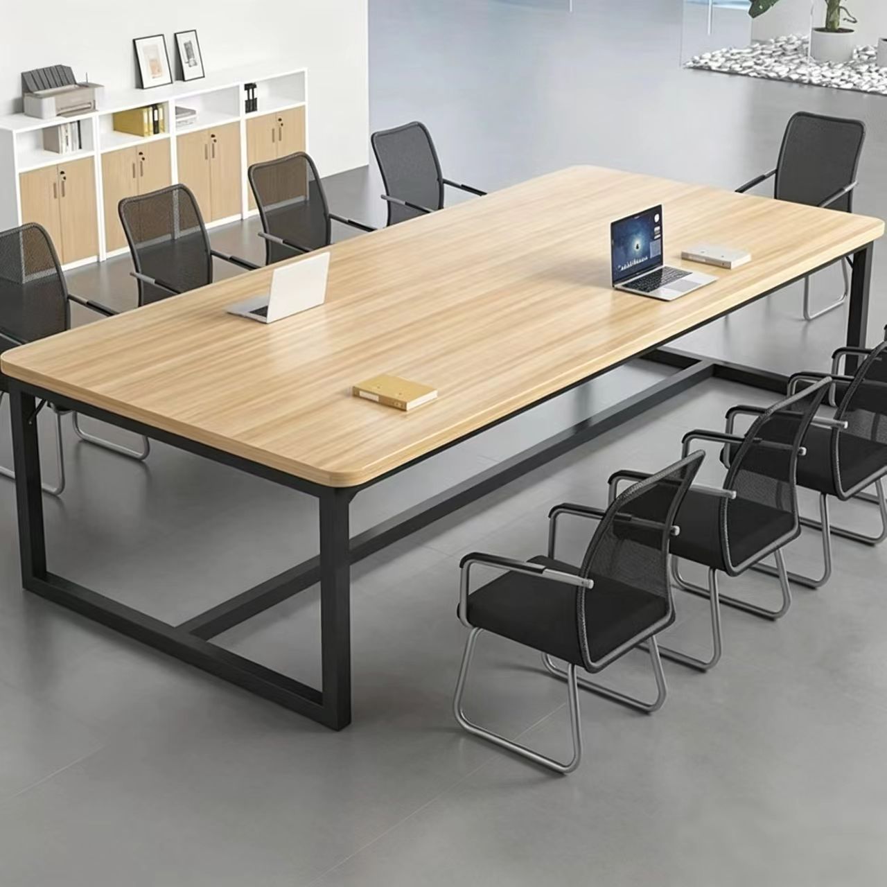 Conference Table, Long Table, Modern Simple Rectangular Office Table, Large Table, Negotiation Table, Simple Training Table, Work Table