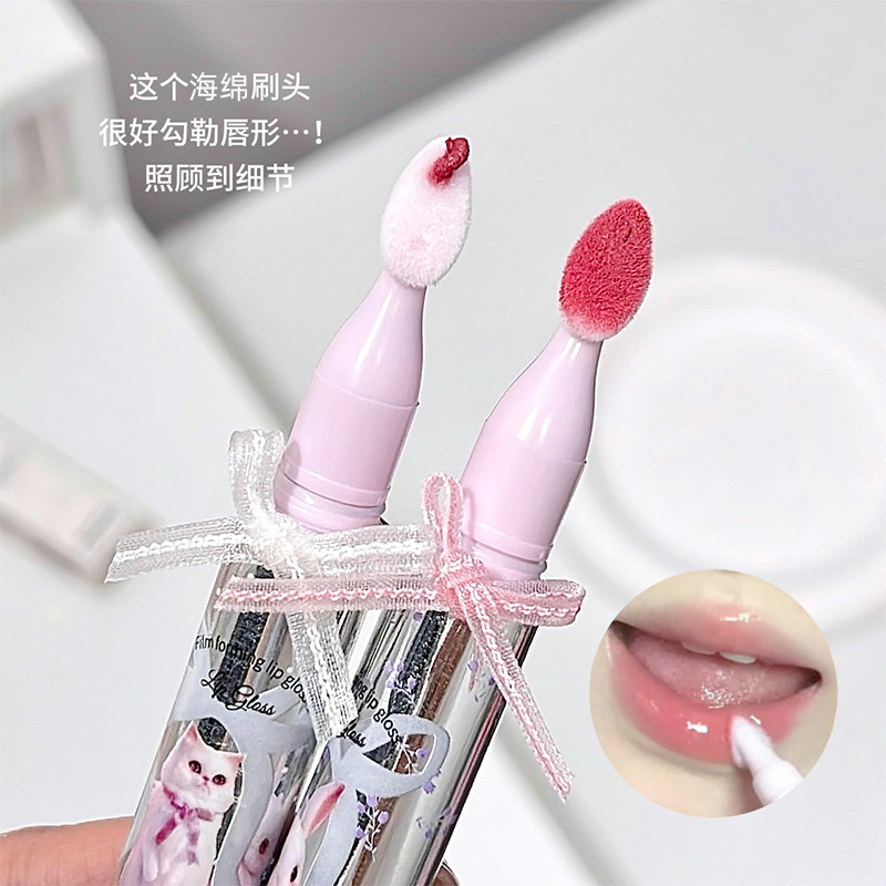 Gege bear, labio de miel, labio vegetal, labio sin taza, el conjunto de lápiz labial de luz de agua. image 3