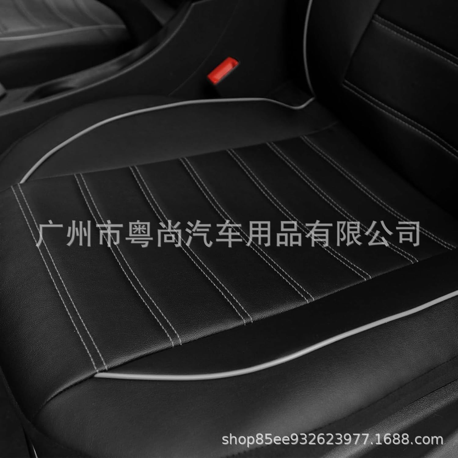 Cross-Border Hot-Selling Pu Leather Double-Stitched High-Back Pull-Strap Universal Car Seat Cover Cushion Amazon Temu