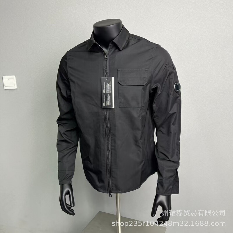 25跨境外贸春秋CP口袋印花眼镜男女同款拉链卫衣帽衫外套休闲衬衫|undefined
