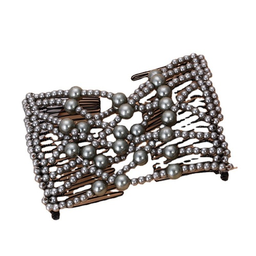 Cross-border new versatile hair comb European and American women's hair twister ponytail decoration Guangdong hair comb pearl magic insert comb