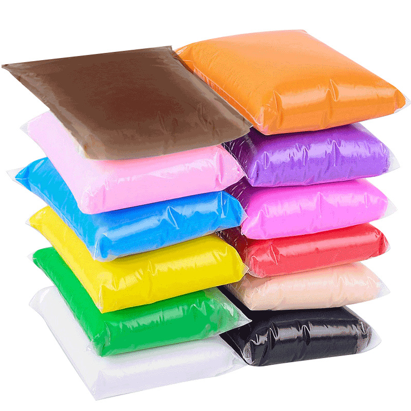 Arcilla ultraligera 36 colores 380g bolsa grande de barro de colores jardín de infantes arcilla espacial hecha a mano juguetes de plastilina arcilla transfronteriza