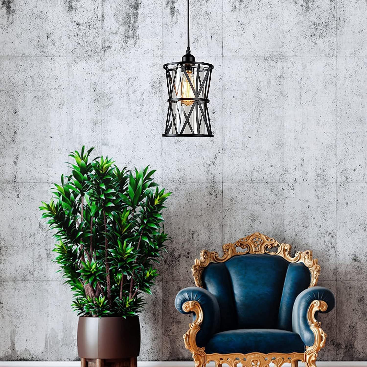 Explosión transfronteriza dedicada a Zhongshan lámparas industriales retro estadounidenses interruptor de viento enchufe lámpara de pared lámpara de techo