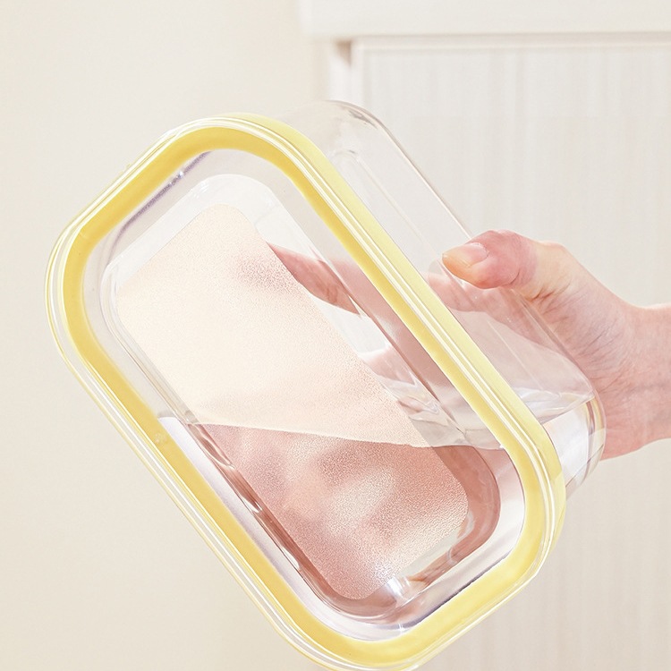 Nuevo producto Artistwooll caja de almacenamiento de corte de mantequilla sellado 500g con cubierta caja de subempaquetado a prueba de polvo queso rebanado